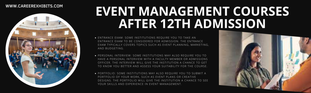 Event Management Courses After 12th