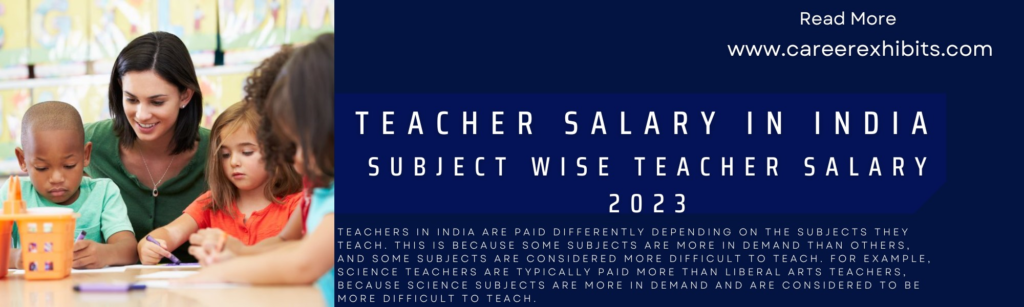 Teacher Salary in India