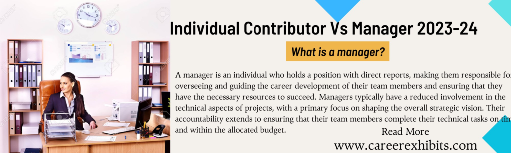 Individual Contributor Vs Manager