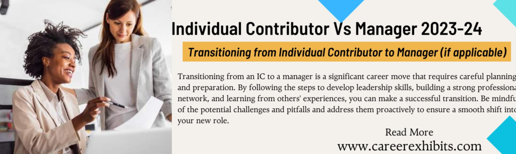 Individual Contributor Vs Manager